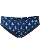 Anchor Print Swimming Trunks - Men - Polyamide/polyester/spandex/elastane - M, Blue, Polyamide/polyester/spandex/elastane, Mc2 Saint Barth