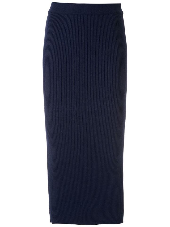 Martha Medeiros Saia Midi Tricot - Blue