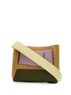 Yuzefi Colour Block Box Shoulder Bag - Neutrals