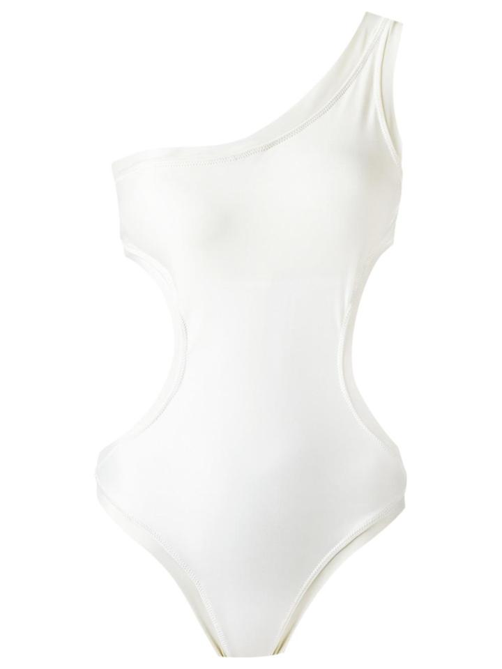 Martha Medeiros One Shoulder Swimsuit - White