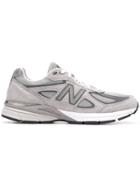New Balance 990v4 Lace-up Sneakers - Grey