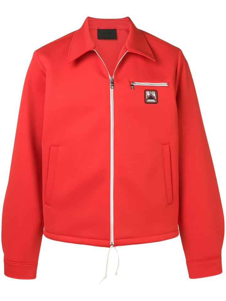 Prada Zip Front Jacket - Red