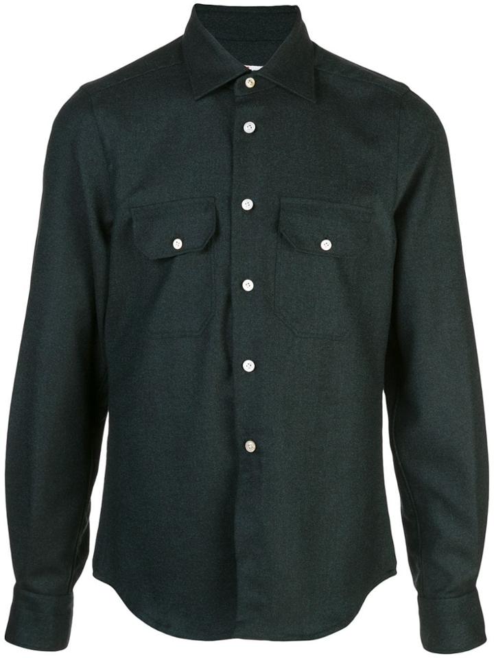 Kiton Felt Shirt - Green