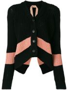 No21 Slouchy Cropped Cardigan - Black