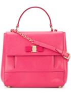 Salvatore Ferragamo Carrie Satchel Bag, Women's, Pink/purple, Calf Leather