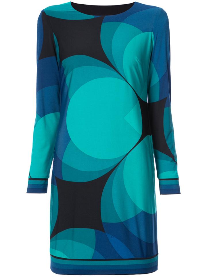 Trina Turk Geometric Print Dress - Green