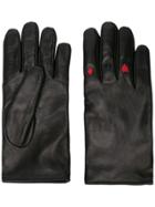 Yang Li Card Suit Embroidered Gloves - Black