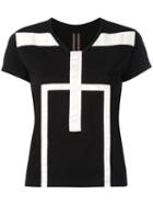 Geometric T-shirt - Women - Cotton - L, Black, Cotton, Rick Owens Drkshdw