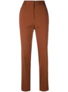 Jil Sander - Tailored Straight Trousers - Women - Cotton/polyamide/spandex/elastane - 38, Yellow/orange, Cotton/polyamide/spandex/elastane
