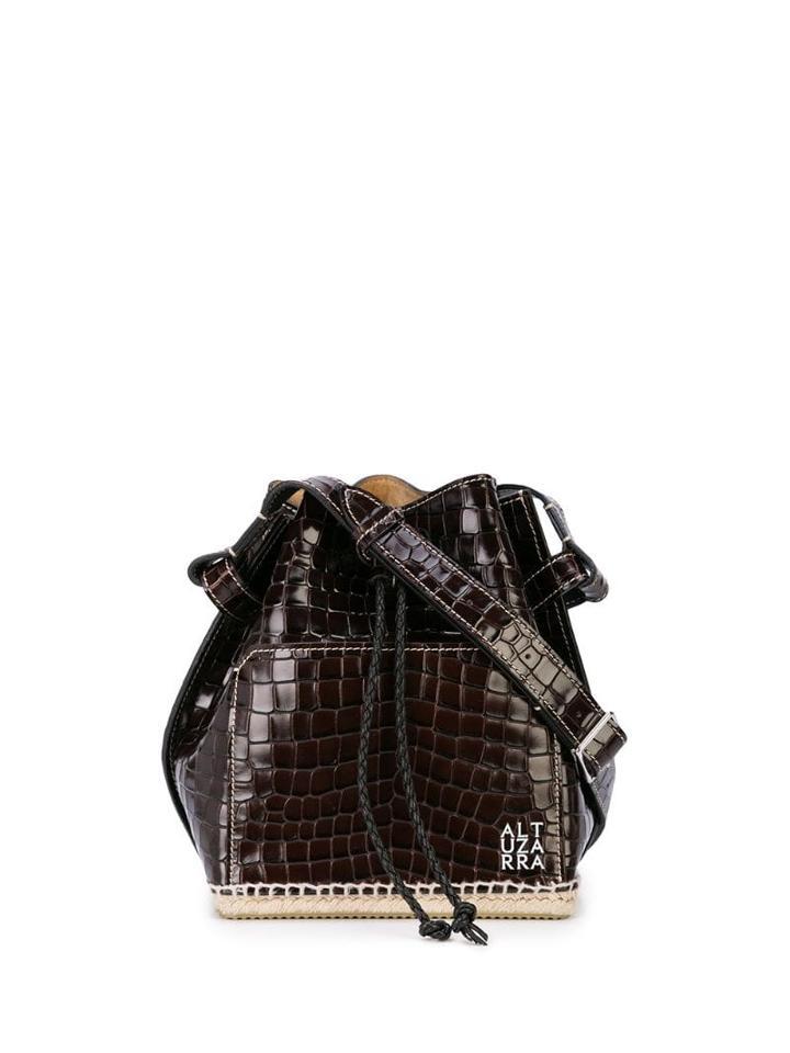 Altuzarra Espadrille Bucket Bag - Brown