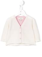 Cashmirino - Panel Cardigan - Kids - Cashmere - 12 Mth, White