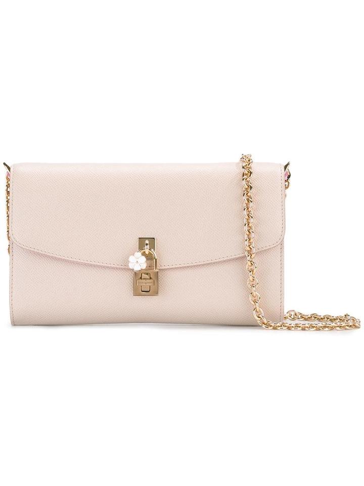 Dolce & Gabbana Dolce Shoulder Bag, Women's, Nude/neutrals, Leather