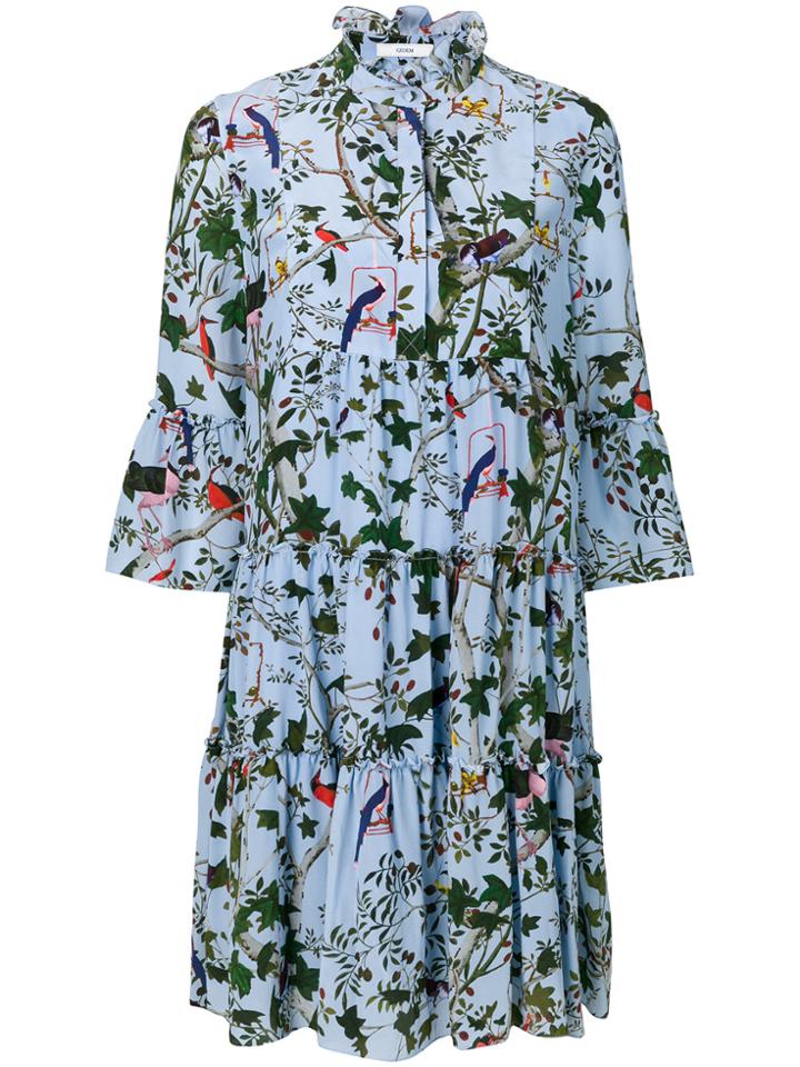 Erdem Nature Print Dress - Blue
