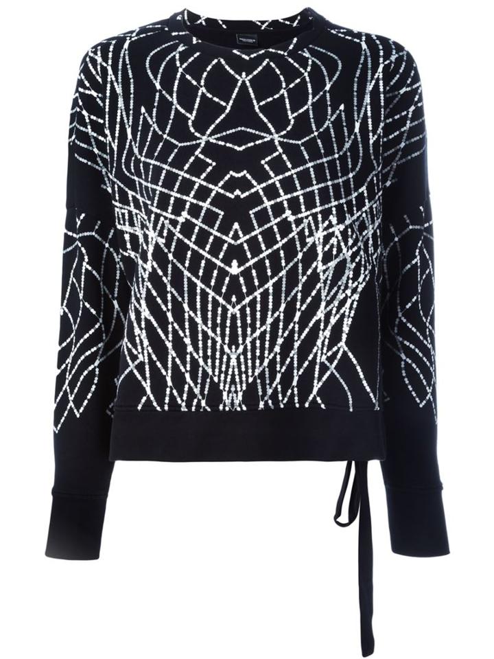 Marcelo Burlon County Of Milan 'torreon' Sweatshirt, Women's, Size: Small, Black, Cotton