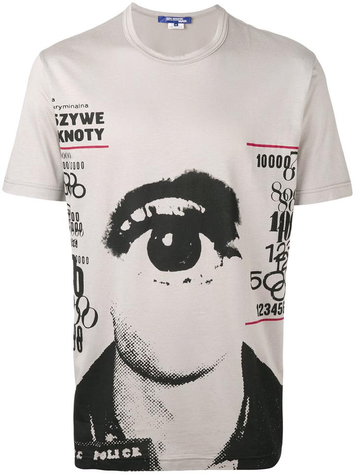 Junya Watanabe Comme Des Garçons Man - Printed T-shirt - Men - Cotton/rayon - S, Nude/neutrals, Cotton/rayon