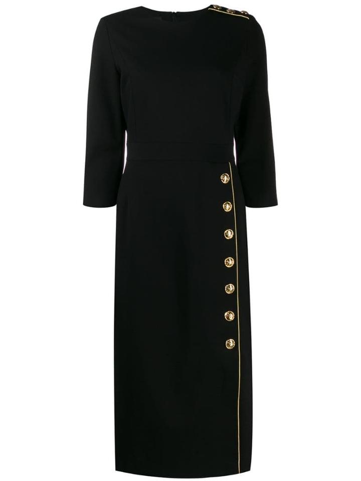 Escada Fitted Midi Dress - Black