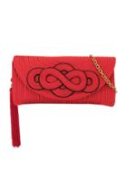 Shanghai Tang Braided Knot Clutch - Red