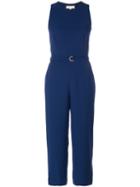 Michael Michael Kors - Sleeveless Jumpsuit - Women - Polyester - Ii, Blue, Polyester