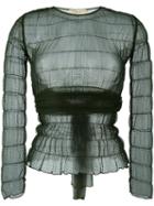 Romeo Gigli Vintage Lace Sheer Blouse