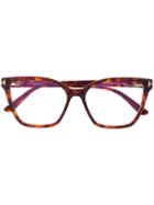 Tom Ford Eyewear Clip-on Tinted Sunglasses - Brown