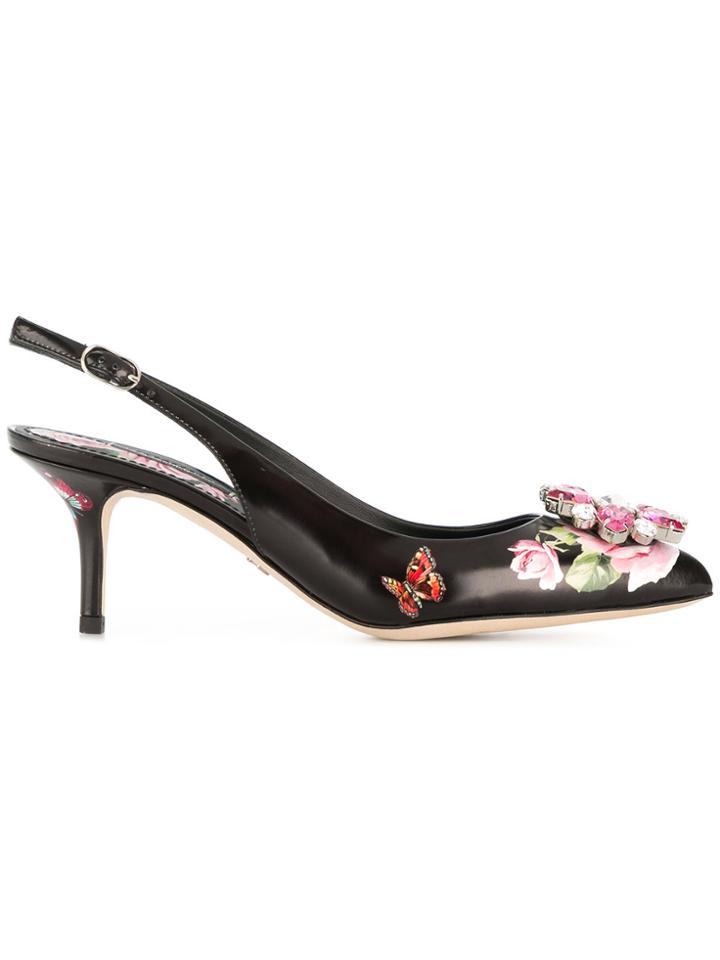 Dolce & Gabbana Bellucci Slingback Pumps - Black