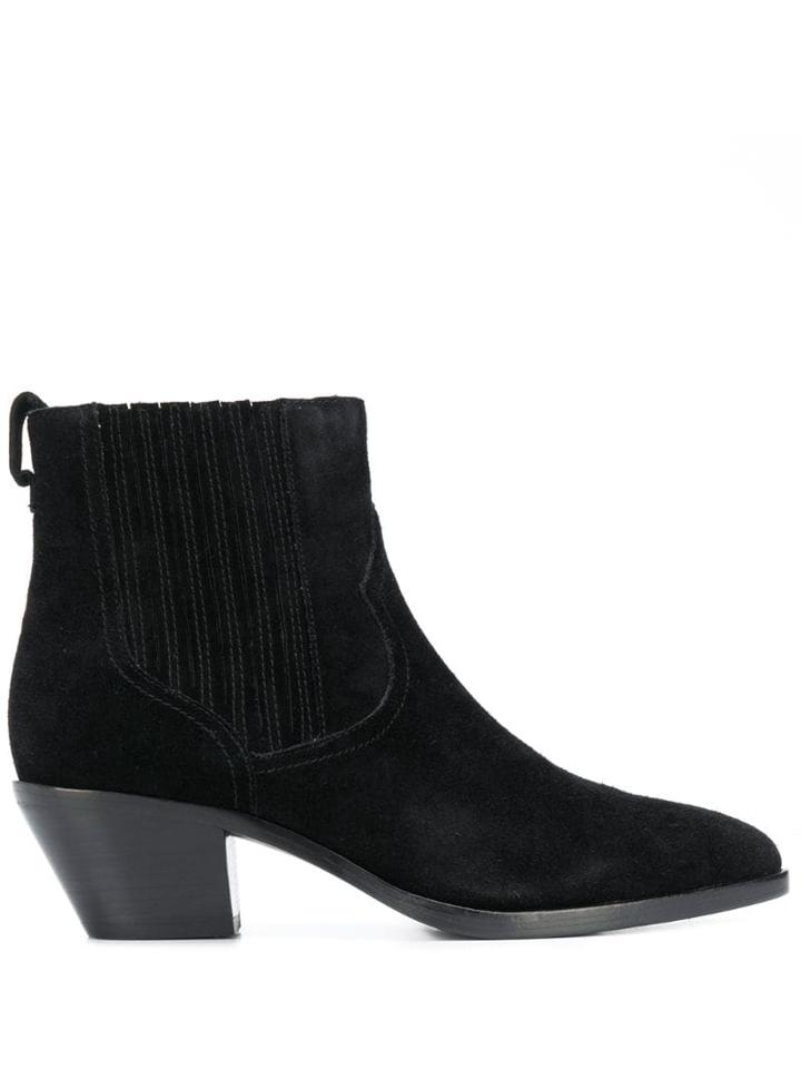 Ash Slip-on Ankle Boots - Black