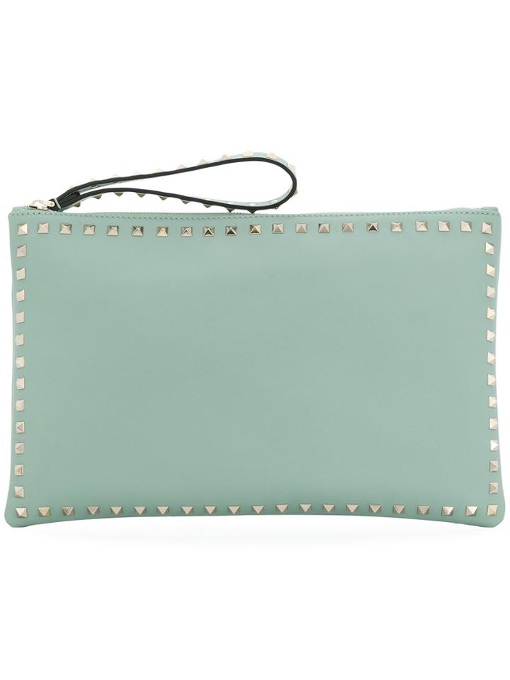 Valentino Valentino Garavani Rockstud Clutch Bag - Green