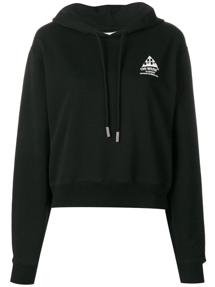 Off-white Diagonal Arrows Print Hoodie - Black