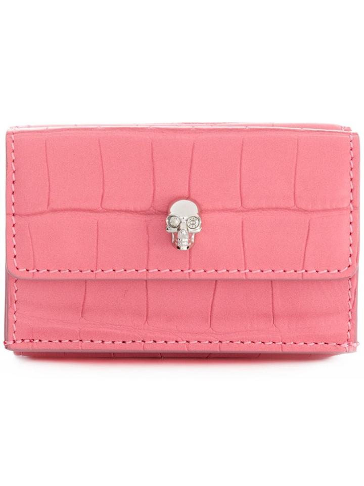 Alexander Mcqueen Skull Wallet - Pink & Purple