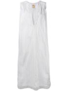 Pascal Millet - Pinstripe Dress - Women - Cotton - S, Women's, White, Cotton