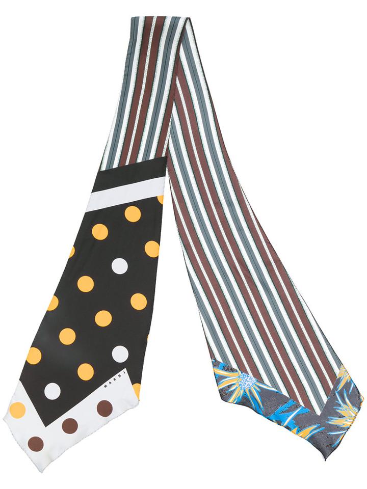 Marni - Multi Print Scarf - Women - Silk - One Size, Silk