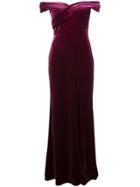 Aidan Mattox Side Slit Textured Evening Dress