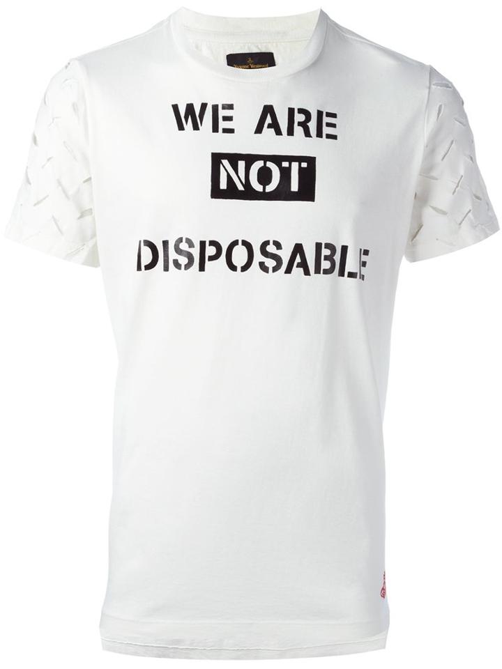 Vivienne Westwood Anglomania Cutout Sleeve T-shirt