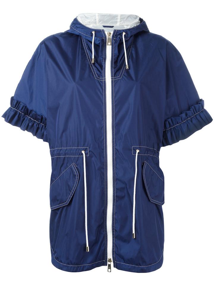 Fay - Cropped Sleeves Jacket - Women - Polyamide - S, Blue, Polyamide