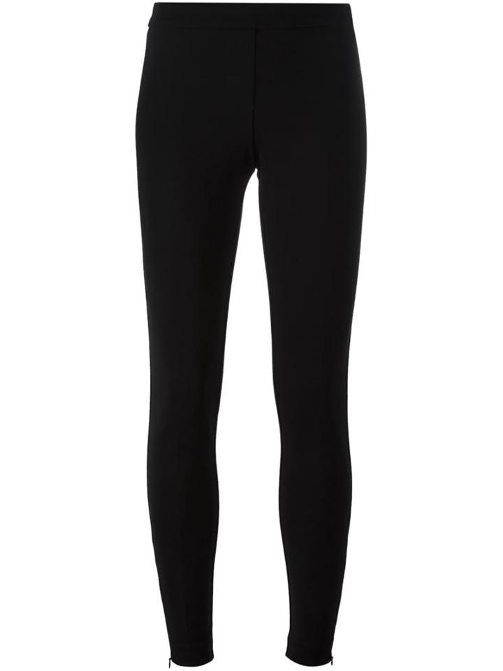 Twin-set Zipped Ankle Leggings, Women's, Size: Xl, Black, Polyamide/spandex/elastane/viscose