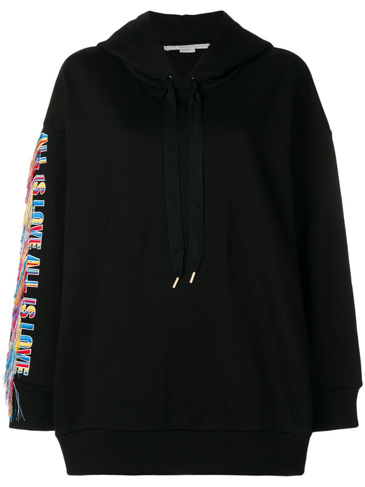 Stella Mccartney Rainbow Embellished Hoodies - Black