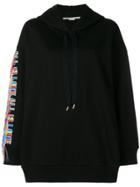 Stella Mccartney Rainbow Embellished Hoodies - Black