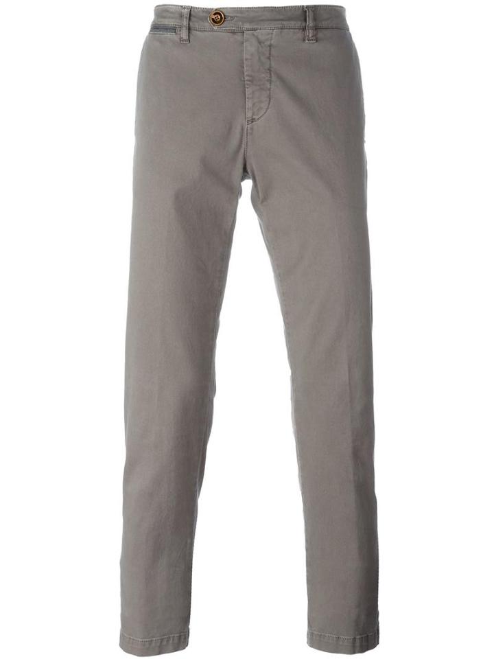 Eleventy Welt Pocket Trousers, Men's, Size: 30, Grey, Cotton/spandex/elastane