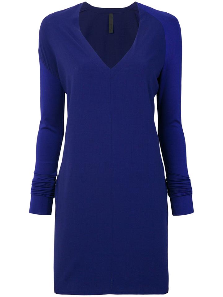 Ilaria Nistri V-neck Sweater Dress - Blue