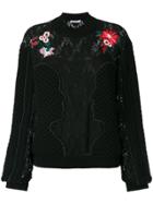 Vivetta Embroidered Lace Jumper - Black