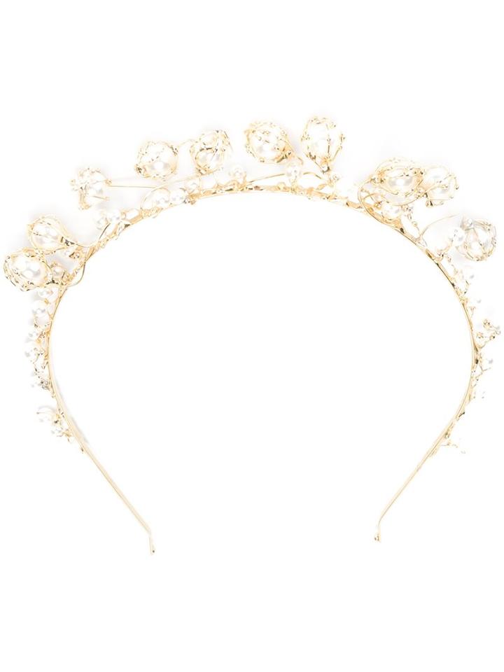 Rosantica Pearl Embellished Tiara