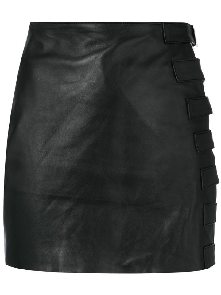 Manokhi Fitted Buckle Skirt - Black