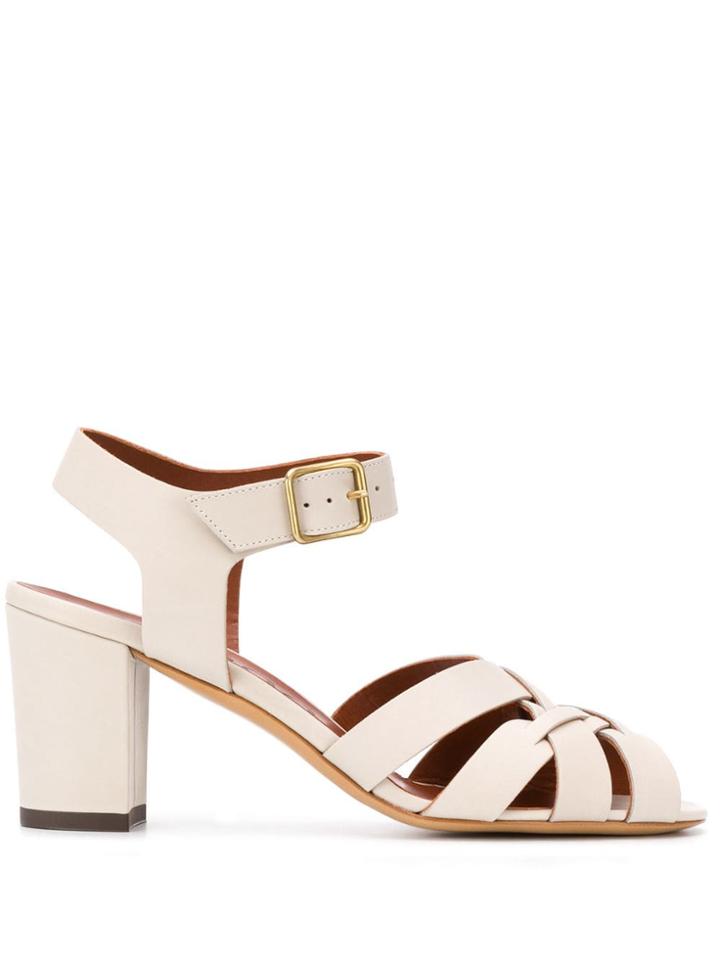 Michel Vivien Block-heel Sandals - Neutrals