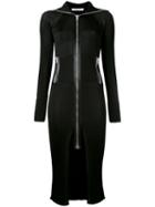 Givenchy - Zipped Midi Dress - Women - Viscose - S, Black, Viscose