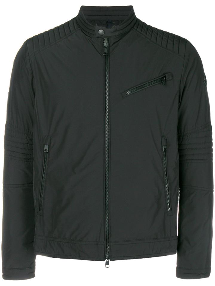 Moncler Zip-up Down Jacket - Black