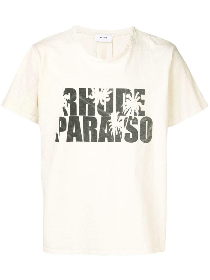 Rhude Season Stamped T-shirt - Neutrals