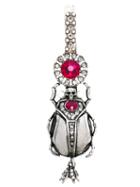 Alexander Mcqueen Bejewelled Beetle Hair Clip