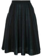 Nina Ricci Striped Midi Skirt - Blue