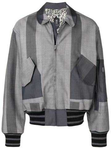 Poan Bombermelk Panel Jacket - Grey