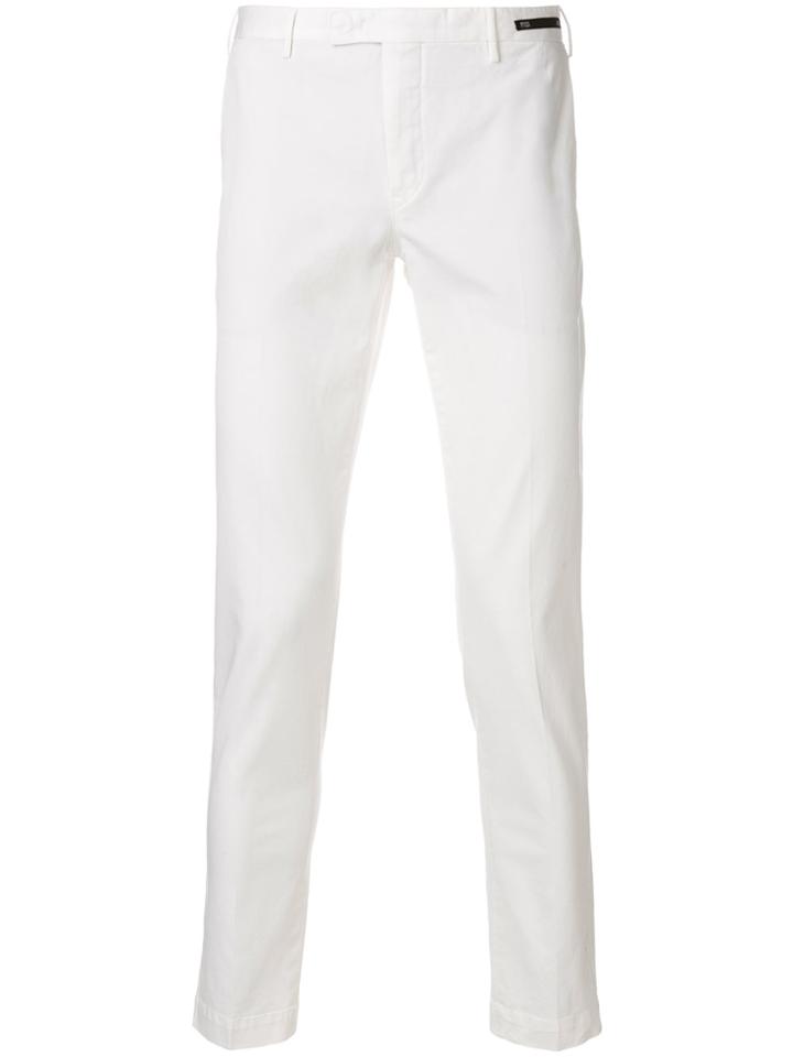 Pt01 Slim Leg Chinos - White